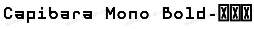 Capibara Mono Bold字体转换